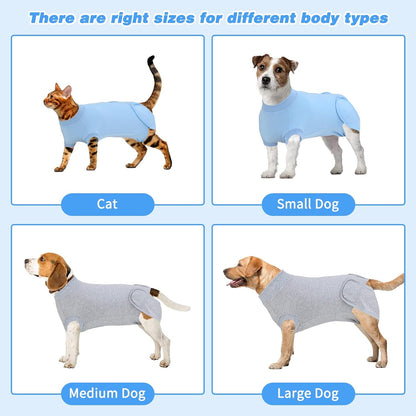 2 Pack Dog Recovery Suit for After Neuter Spay Wounds Protector
