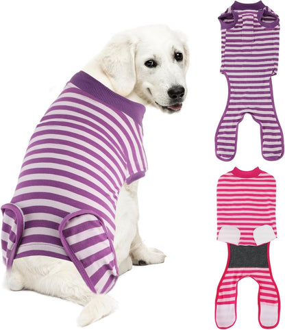 2 Pack Dog Recovery Suit for After Neuter Spay Wounds Protector