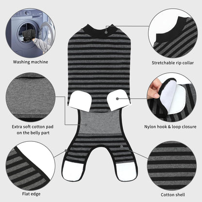 2 Pack Dog Recovery Suit for After Neuter Spay Wounds Protector