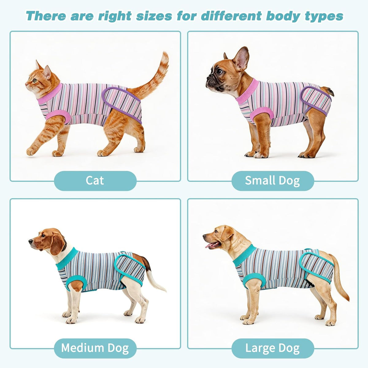 2 Pack Dog Recovery Suit for After Neuter Spay Wounds Protector