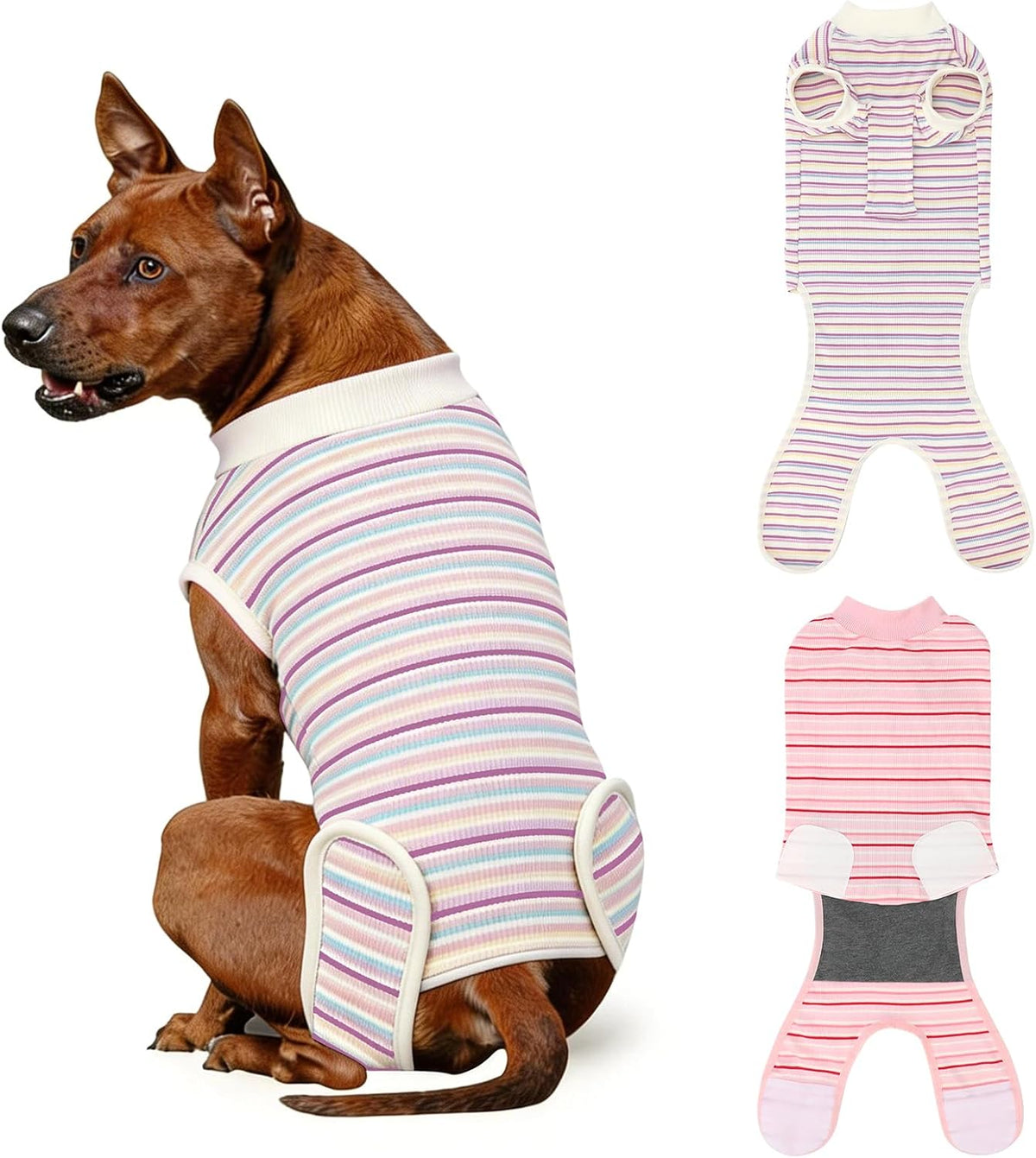 2 Pack Dog Recovery Suit for After Neuter Spay Wounds Protector