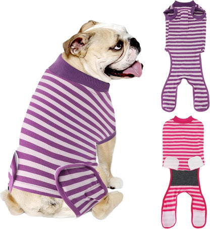2 Pack Dog Recovery Suit for After Neuter Spay Wounds Protector