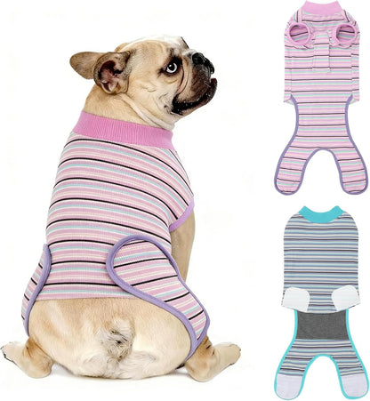 2 Pack Dog Recovery Suit for After Neuter Spay Wounds Protector