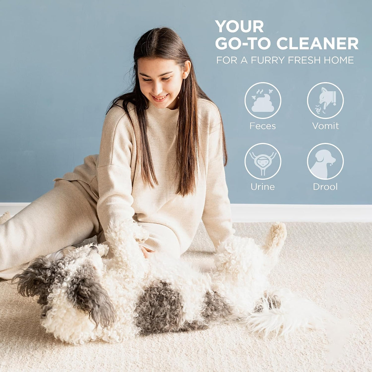 . Professional Strength Pet Odor Eliminator | Urine Odor Remover | Pet Urine Enzyme Cleaner | Pet Stain and Odor Remover | Enzymatic Cleaner for Dog Urine and Cat Urine