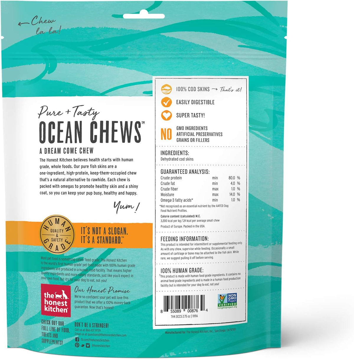 Wishes White Fish Filets Dog Treats, Human Grade Single Ingredient Dehydrated Fish Chews, High Protein Limited Ingredient Training Treats for Dogs, 3 oz