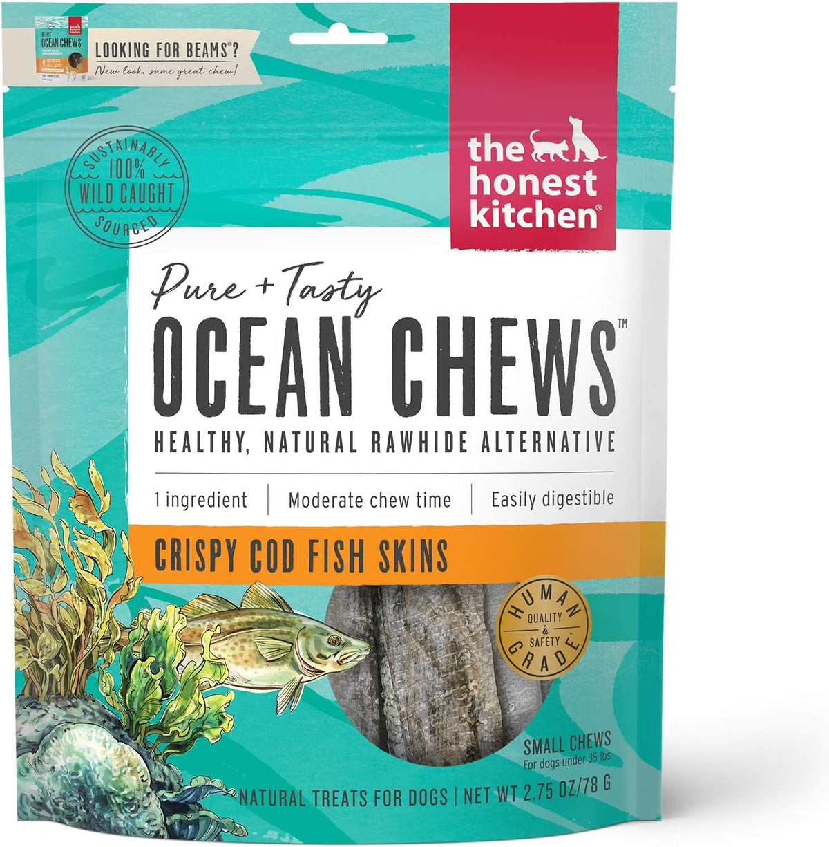 Wishes White Fish Filets Dog Treats, Human Grade Single Ingredient Dehydrated Fish Chews, High Protein Limited Ingredient Training Treats for Dogs, 3 oz