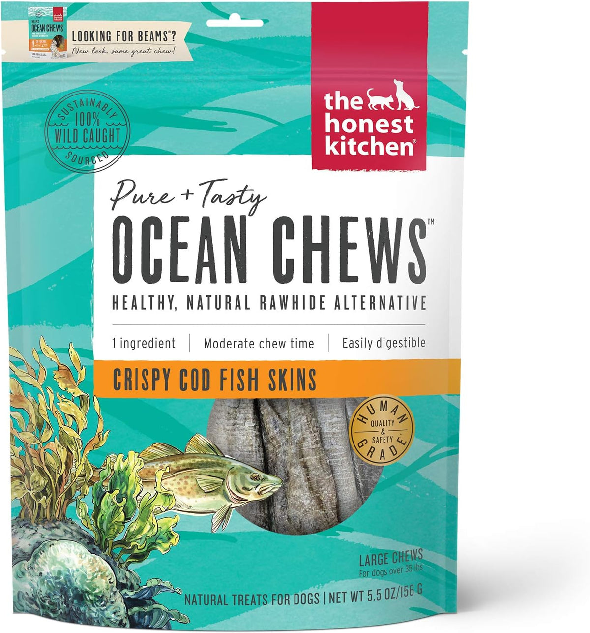 Wishes White Fish Filets Dog Treats, Human Grade Single Ingredient Dehydrated Fish Chews, High Protein Limited Ingredient Training Treats for Dogs, 3 oz