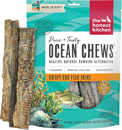 Wishes White Fish Filets Dog Treats, Human Grade Single Ingredient Dehydrated Fish Chews, High Protein Limited Ingredient Training Treats for Dogs, 3 oz