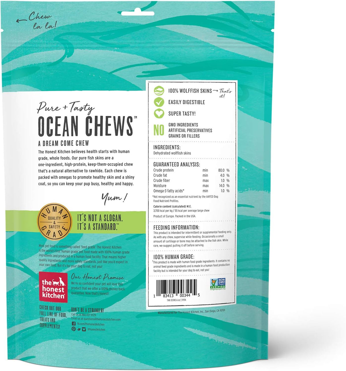 Wishes White Fish Filets Dog Treats, Human Grade Single Ingredient Dehydrated Fish Chews, High Protein Limited Ingredient Training Treats for Dogs, 3 oz