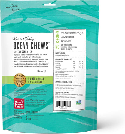 Wishes White Fish Filets Dog Treats, Human Grade Single Ingredient Dehydrated Fish Chews, High Protein Limited Ingredient Training Treats for Dogs, 3 oz