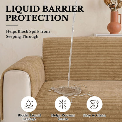 Waterproof Couch Cover for Dogs, Washable Non Slip Plush Protector
