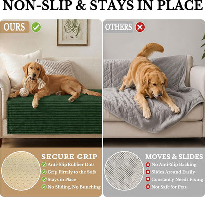 Waterproof Couch Cover for Dogs, Washable Non Slip Plush Protector