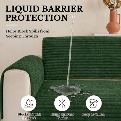 Waterproof Couch Cover for Dogs, Washable Non Slip Plush Protector
