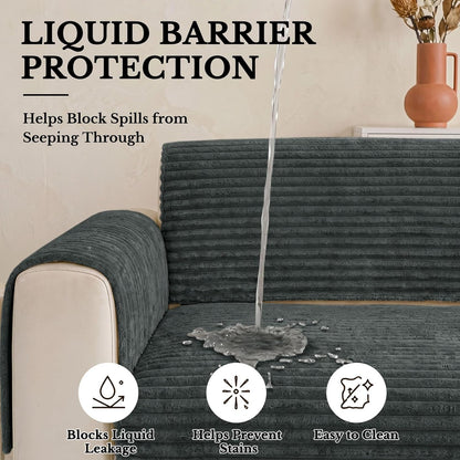 Waterproof Couch Cover for Dogs, Washable Non Slip Plush Protector