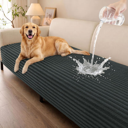 Waterproof Couch Cover for Dogs, Washable Non Slip Plush Protector