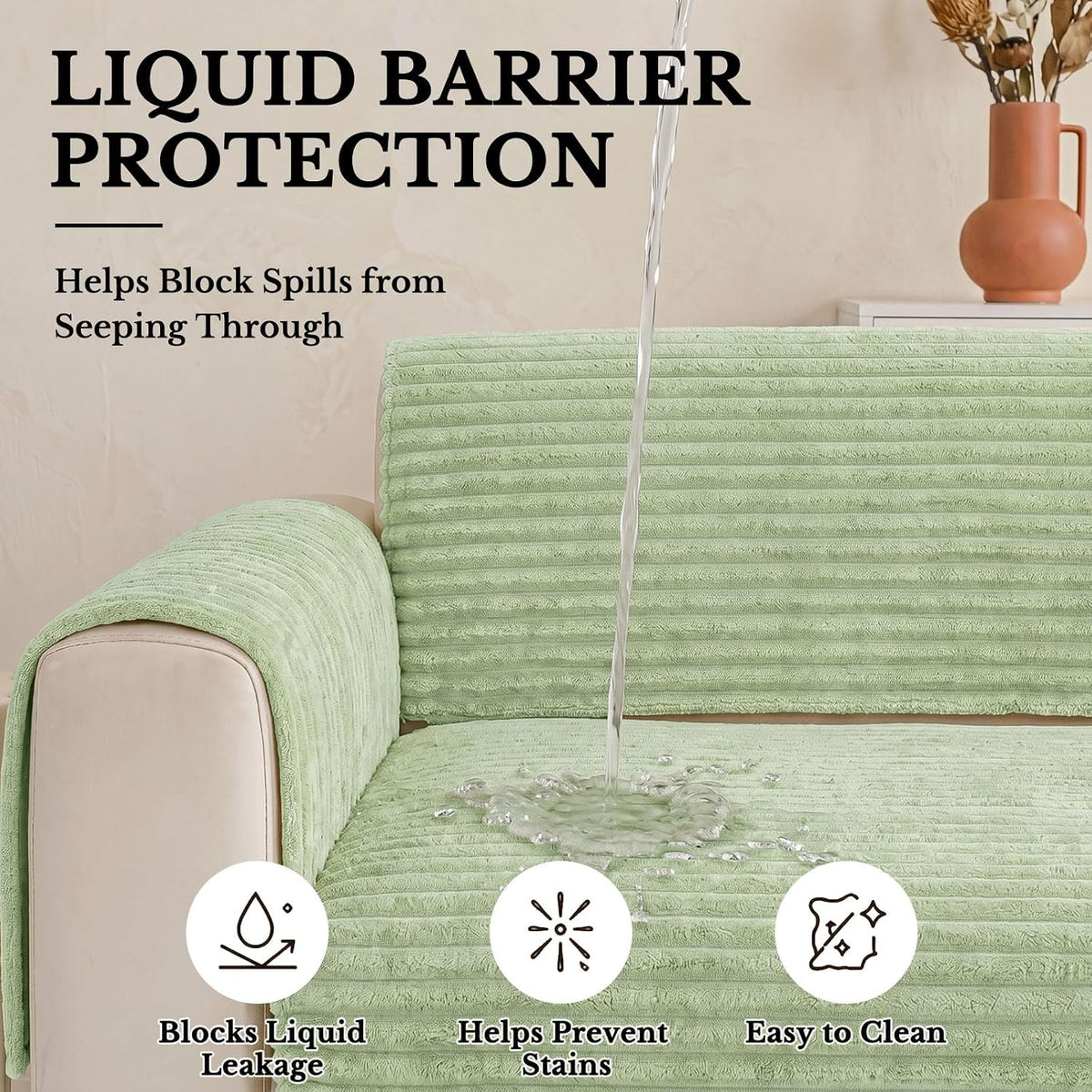 Waterproof Couch Cover for Dogs, Washable Non Slip Plush Protector