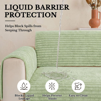 Waterproof Couch Cover for Dogs, Washable Non Slip Plush Protector