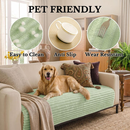 Waterproof Couch Cover for Dogs, Washable Non Slip Plush Protector
