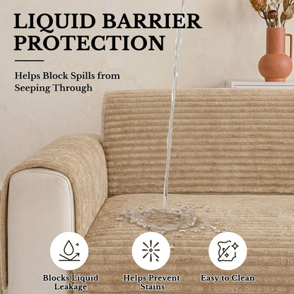 Waterproof Couch Cover for Dogs, Washable Non Slip Plush Protector