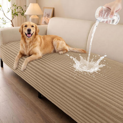 Waterproof Couch Cover for Dogs, Washable Non Slip Plush Protector
