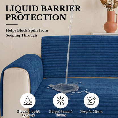 Waterproof Couch Cover for Dogs, Washable Non Slip Plush Protector