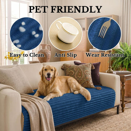 Waterproof Couch Cover for Dogs, Washable Non Slip Plush Protector