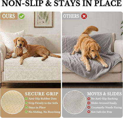 Waterproof Couch Cover for Dogs, Washable Non Slip Plush Protector