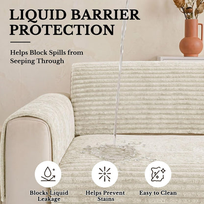 Waterproof Couch Cover for Dogs, Washable Non Slip Plush Protector