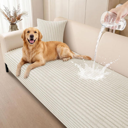 Waterproof Couch Cover for Dogs, Washable Non Slip Plush Protector