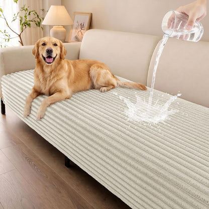 Waterproof Couch Cover for Dogs, Washable Non Slip Plush Protector