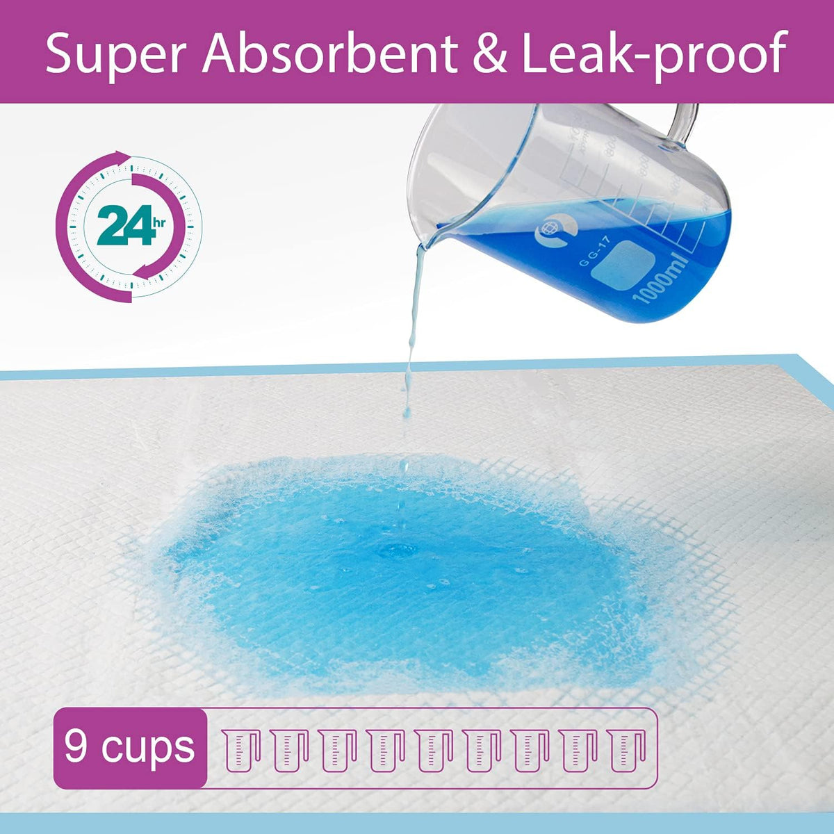 Dog Pee Pads Extra Large 28"x34", X-Large Training Puppy Pee Pads Super Absorbent & Leak-Proof, XL Disposable Pet Piddle Pad and Potty Pads for Dogs, Puppies, Doggie (XLarge:28"*34"-40 Ct)