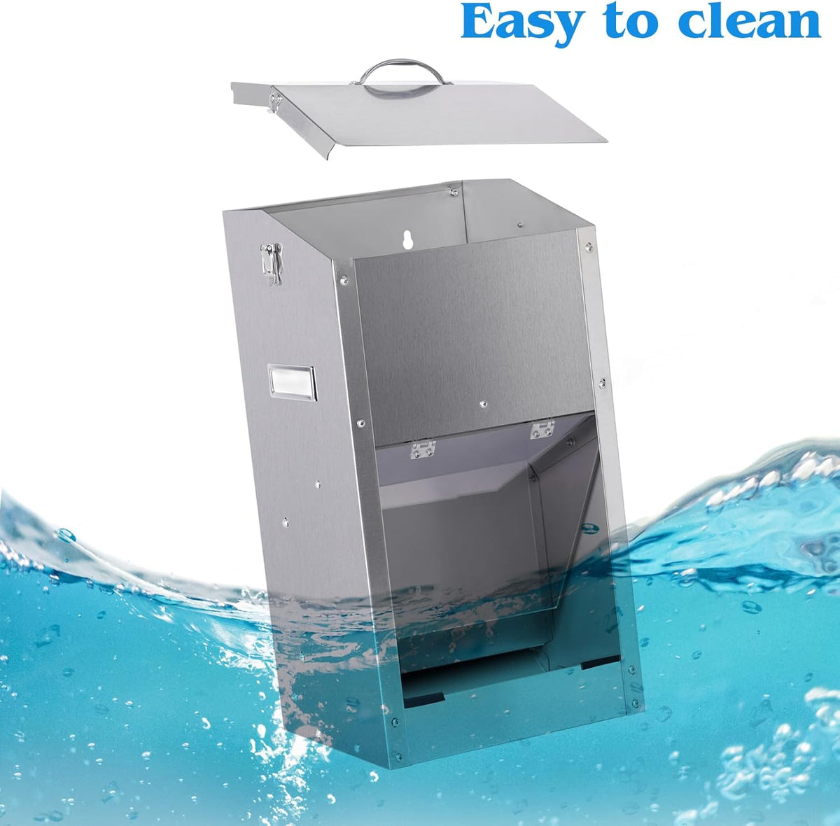 Automatic Dog Feeder Large Breed Stainless Steel Feeder Dispenser