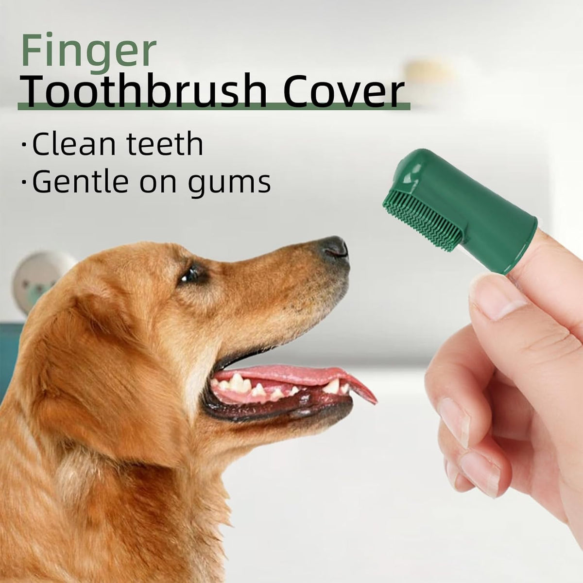 Dog Toothbrush and Toothpaste Kit Beef Dog Toothpaste(70g) | Nylon Bristles,360° Double-Head Dog Toothbrush TPR Overmolded Handle,Dog Tooth Brushing Kit,Pet Dental Care Kit for Dogs&Cats
