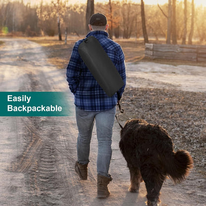 Collapsible Dog Crate, 42 inch Portable Travel Dog Crate for Large Dogs, 4-Door Foldable Pet Kennel with Durable Mesh Windows & Soft Mat