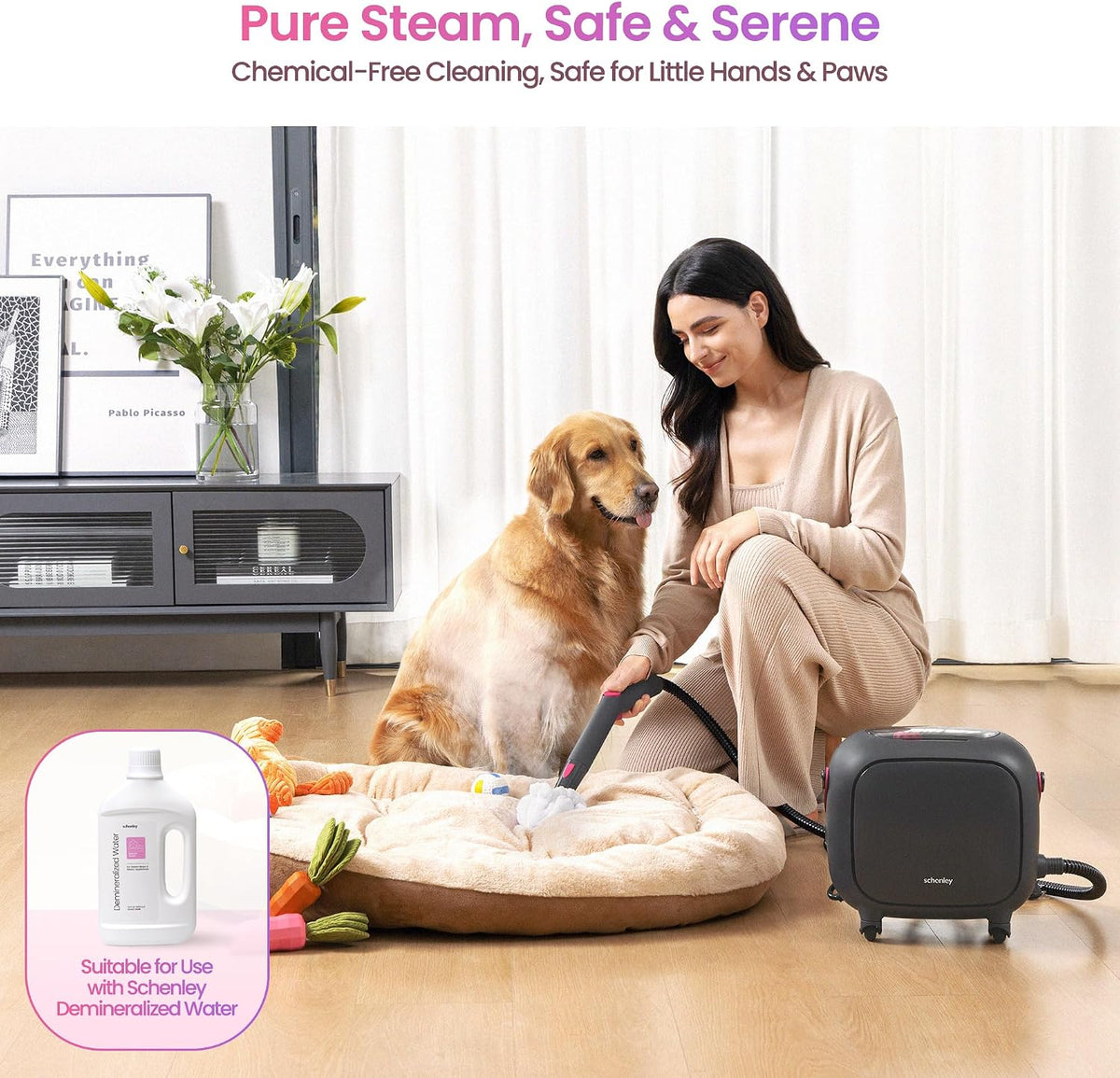 21-in-1 Steam Cleaner for Home, Heavy-Duty Steamer for Cleaning