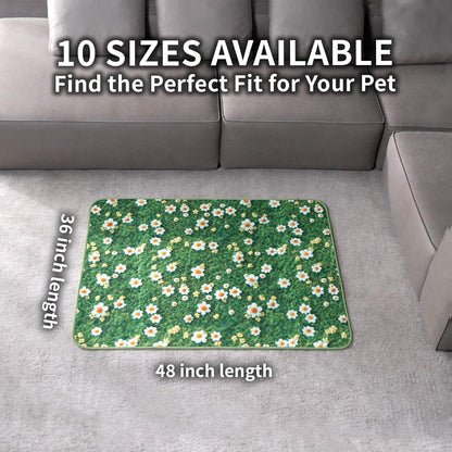 Washable Pee Pads for Dogs, Reusable Puppy Potty Training Pads, Ultra-Absorbent Thick Waterproof Leak-Proof Non-Slip Pads & Mat for Crate, Playpen, Floor, Whelping & Housebreaking , 2 Pack 18"x24"