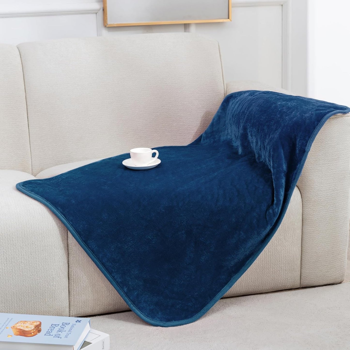 gogobunny Waterproof Blanket for Bed Couch Sofa, Liquid Pee and Fur Proof Pet Blanket for Dog Puppy Cat, Reversible Sherpa Fleece Throw Blanket Furniture Cover Protector (Grey, 50x60 inches)