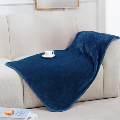 gogobunny Waterproof Blanket for Bed Couch Sofa, Liquid Pee and Fur Proof Pet Blanket for Dog Puppy Cat, Reversible Sherpa Fleece Throw Blanket Furniture Cover Protector (Grey, 50x60 inches)