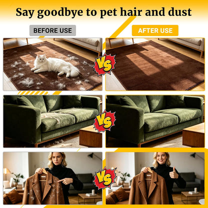 3PCS Pet Hair Removal Glove for Dogs & Cats, 2026-Upgraded Reusable Electrostatic Pet Hair Remover Glove, Magical Brush Pet Hair Mitt for Couch, Carpet, Furniture, Car Seat, Dog & Cat Grooming Gloves