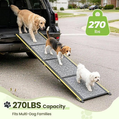 Dog Ramp for Car 70" L*20" W Portable Dog Ramps for Large Dogs with Non-Slip Rug Surface Portable Dog Car Ramp for SUV & Truck,Pet Ramp for Dogs to Get in Car Outdoor&Indoor