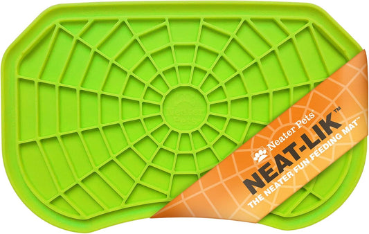 Neater Pets Neat-LIK Dog Lick Mat, Lick Mat for Dogs, Cats, Puppy, Reduces Anxiety & Boredom, Peanut Butter Slow Feeder, Interactive Treat Licking Pad, Licking Mats for Small & Large Breed (Purple)