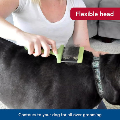 Coastal Pet Safari Dog Flexible Slicker Brush - Dog Brush for Shedding - Undercoat Rake & Grooming Tools for Small & Medium Pets - Small