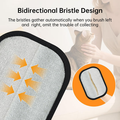 1 Pcs Pet Hair Removal Gloves Brush, Reusable Cat Dog Electrostatic Hair Remover Grooming Glove Tool