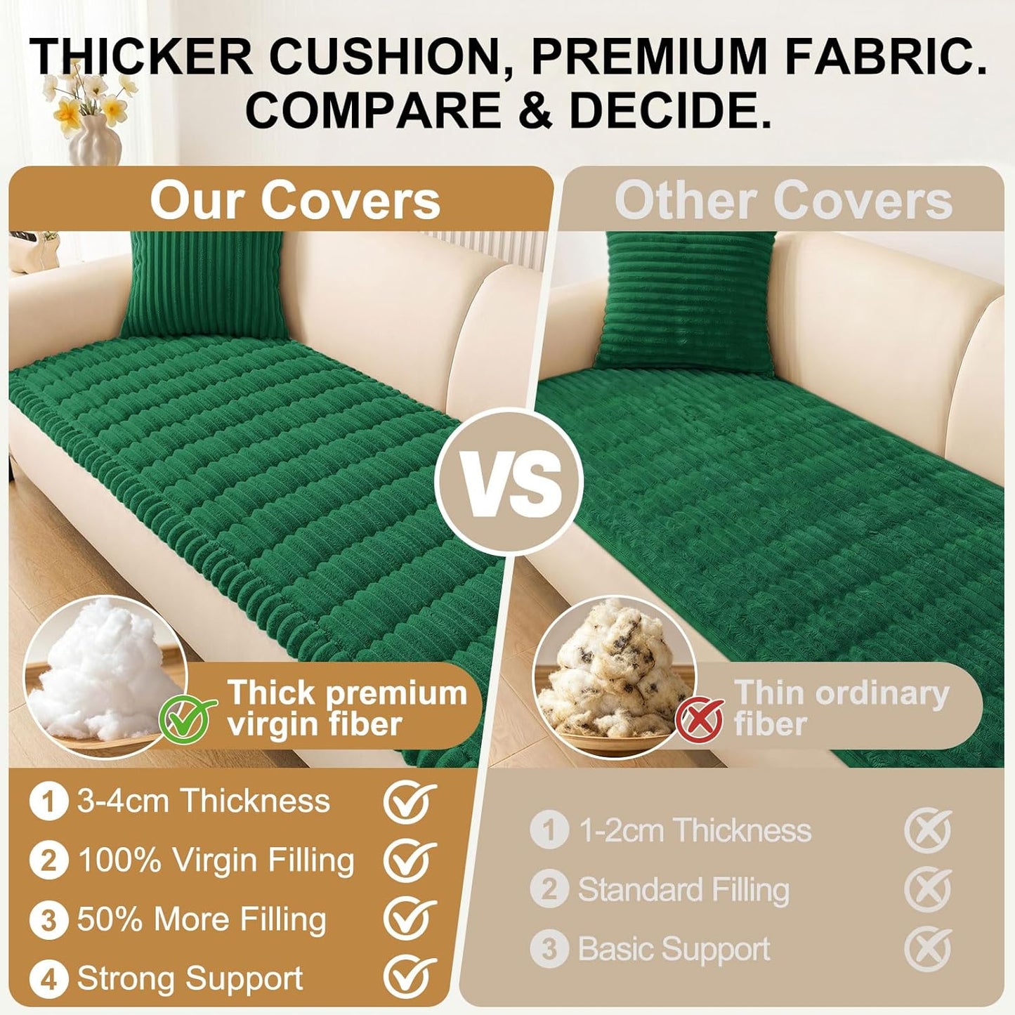 Smiry Couch Cover for Dogs, Non Slip Washable Sofa Protector for Pets, Soft Furniture Cover for Leather & Fabric Couches, Cozy Protect Against Fur, Dirt & Everyday Messes (Dark Grey, 27.6" x 59")