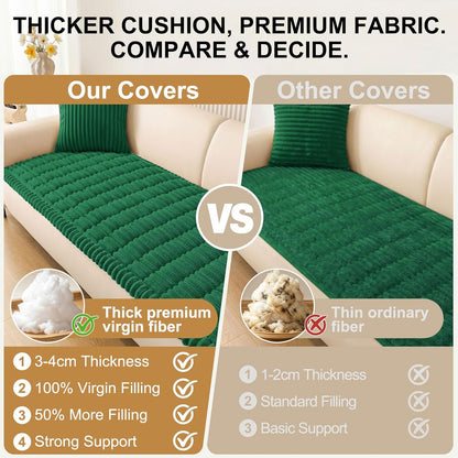 Smiry Couch Cover for Dogs, Non Slip Washable Sofa Protector for Pets, Soft Furniture Cover for Leather & Fabric Couches, Cozy Protect Against Fur, Dirt & Everyday Messes (Dark Grey, 27.6" x 59")