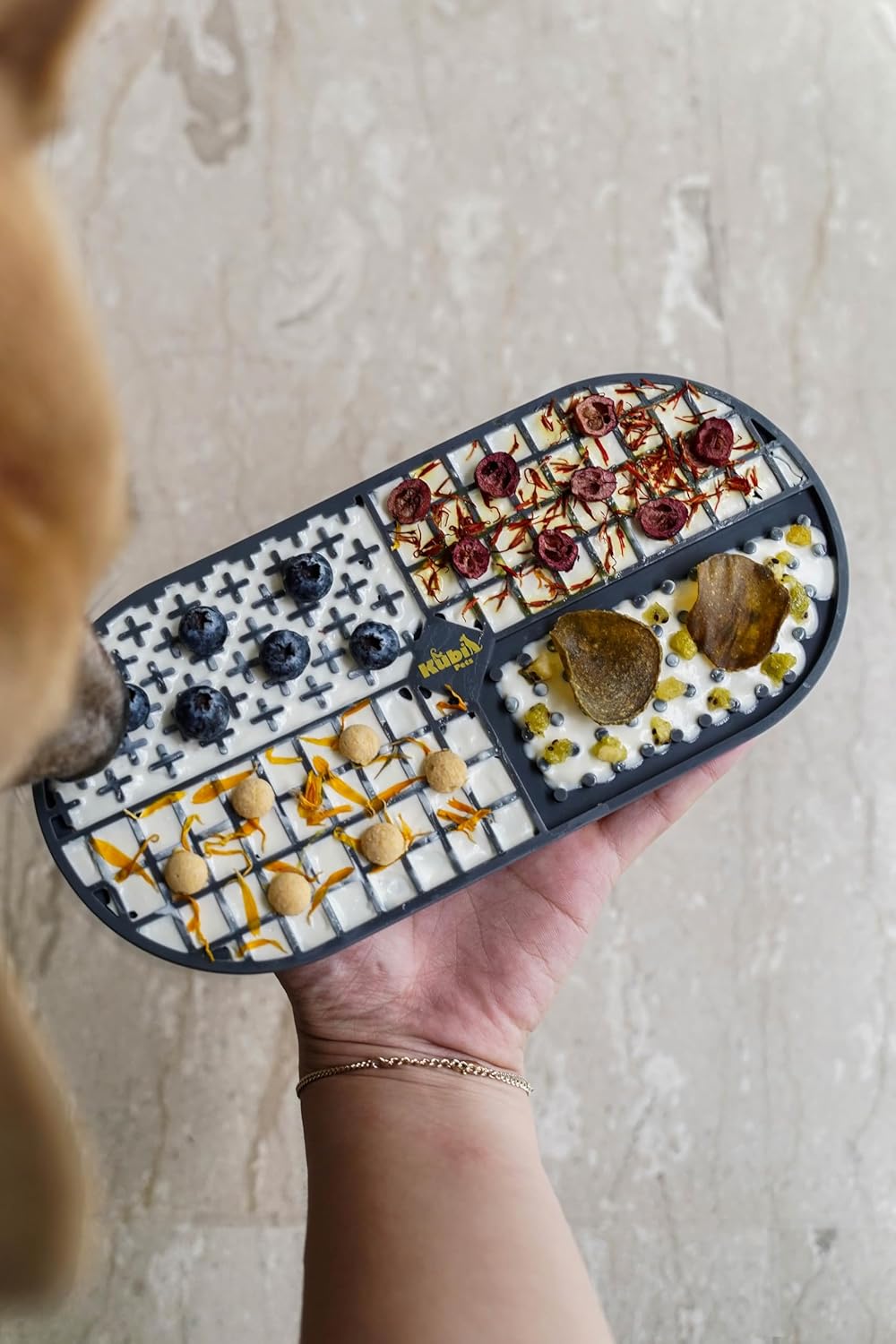 Ovalicious Slow Feeder Lick Mat for Dogs – Interactive & Dishwasher Safe