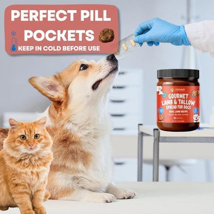 Visionary Pet Foods Beef Meat Spread - Healthy Dog Treat - Alternative to Dog Peanut Butter, Xylitol Free, No Sugar and Filler Free - Use on Lick Mat, Food Mixer, Pill Pockets - 12oz Jar