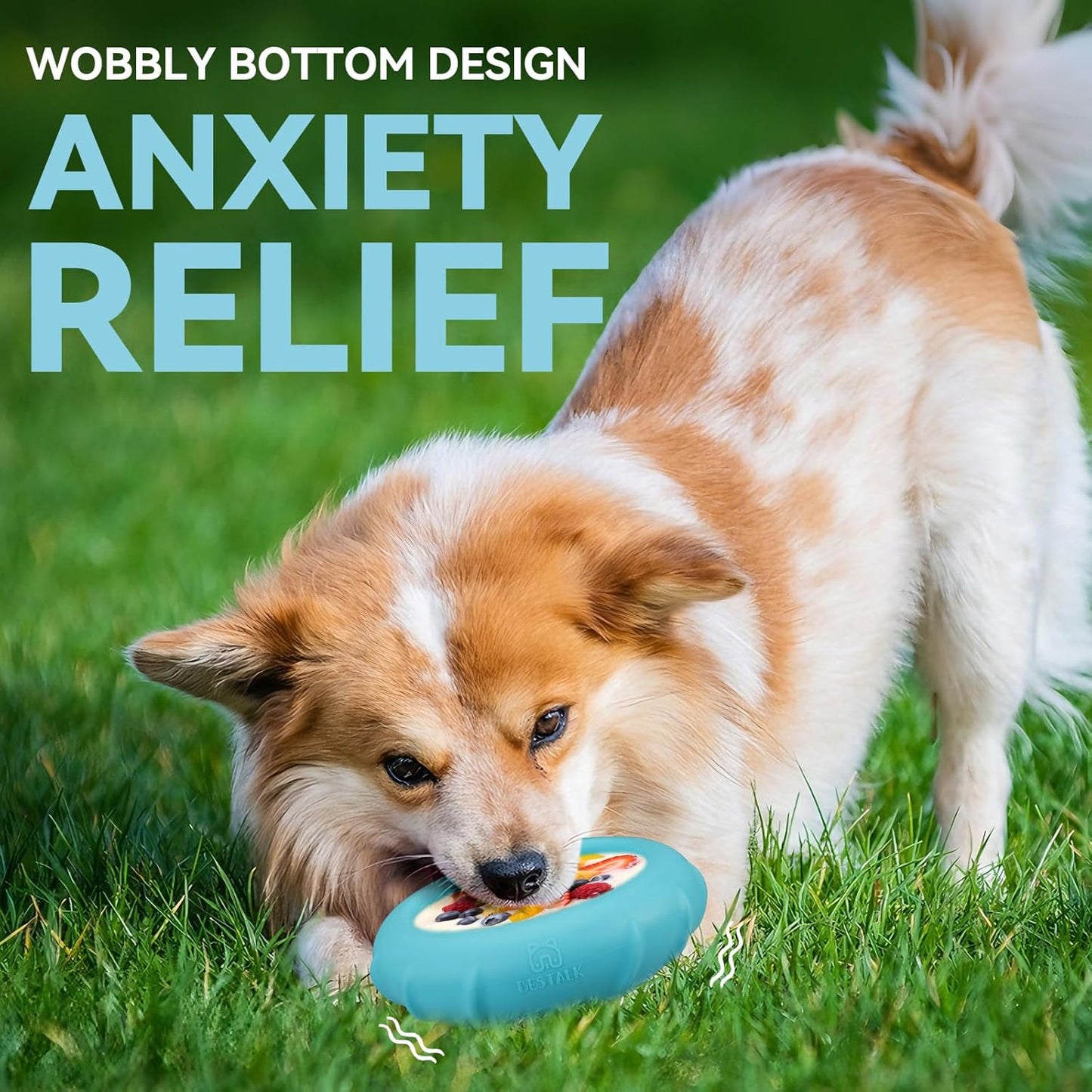 Dog Lick Bowl, Bestalk Wobbly Freeze Bowl Enrichment Feeder for Dogs, Anxiety Relief Lick Mat Puzzle Toy for Distraction, BPA Free Silicone, Dishwasher Safe(Rose,S)