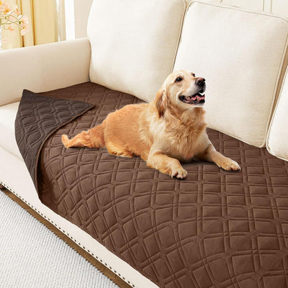 hyha Waterproof Dog Bed Blanket, Soft Pet Blankets, Waterproof Couch Cover for Dogs, Reversible Sofa Covers Washable for Furniture (30x70 Inch, Grey/Dark Grey)