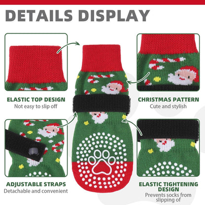 KOOLTAIL Dog Socks Shoes for Hot Pavement to Prevent Licking Paws, Winter Dog Boots&Paw Protector for Hardwood Floors Anti Slip,Traction Control Grip Booties for Small Medium Large Senior Dogs,Black M